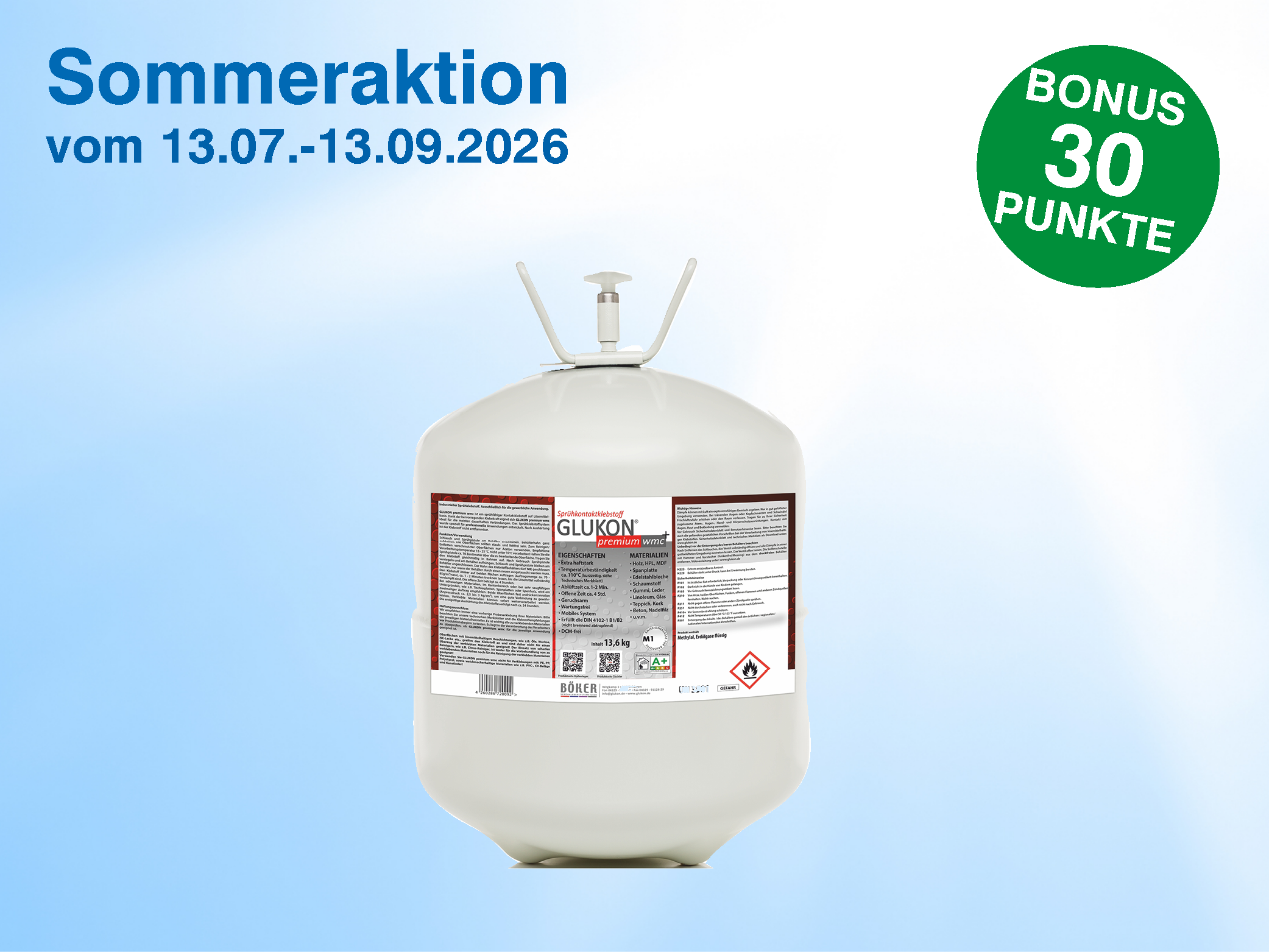 GLUKON Sprühkleber -Premium wmc - 13,6 kg