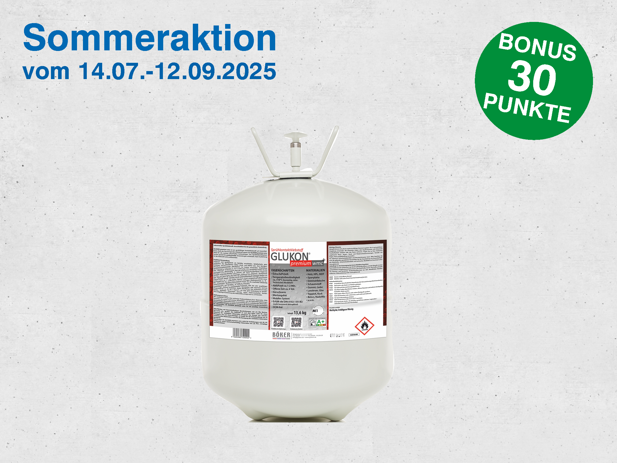 GLUKON Sprühkleber -Premium wmc - 13,6 kg