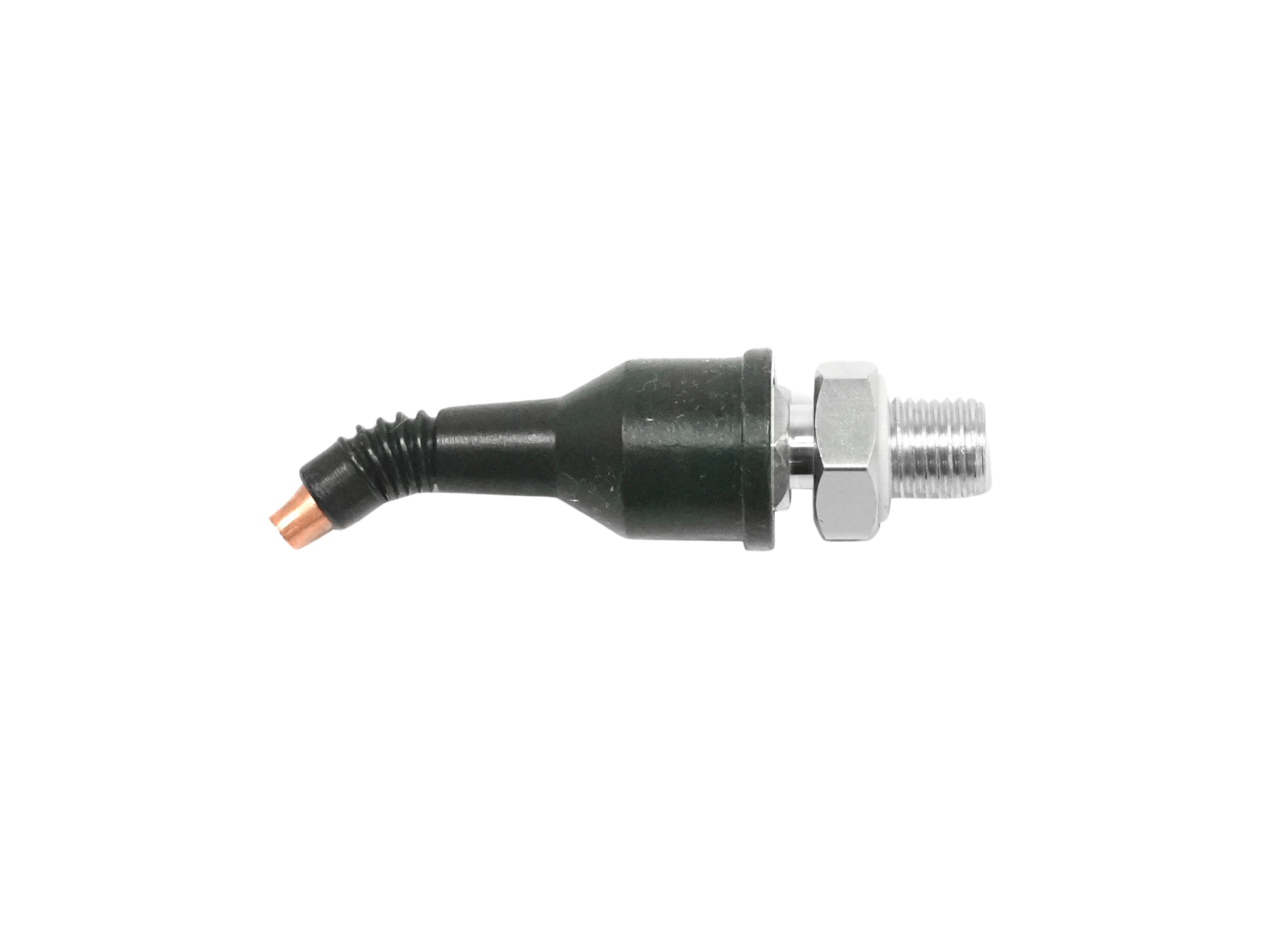 Cranked melting nozzle