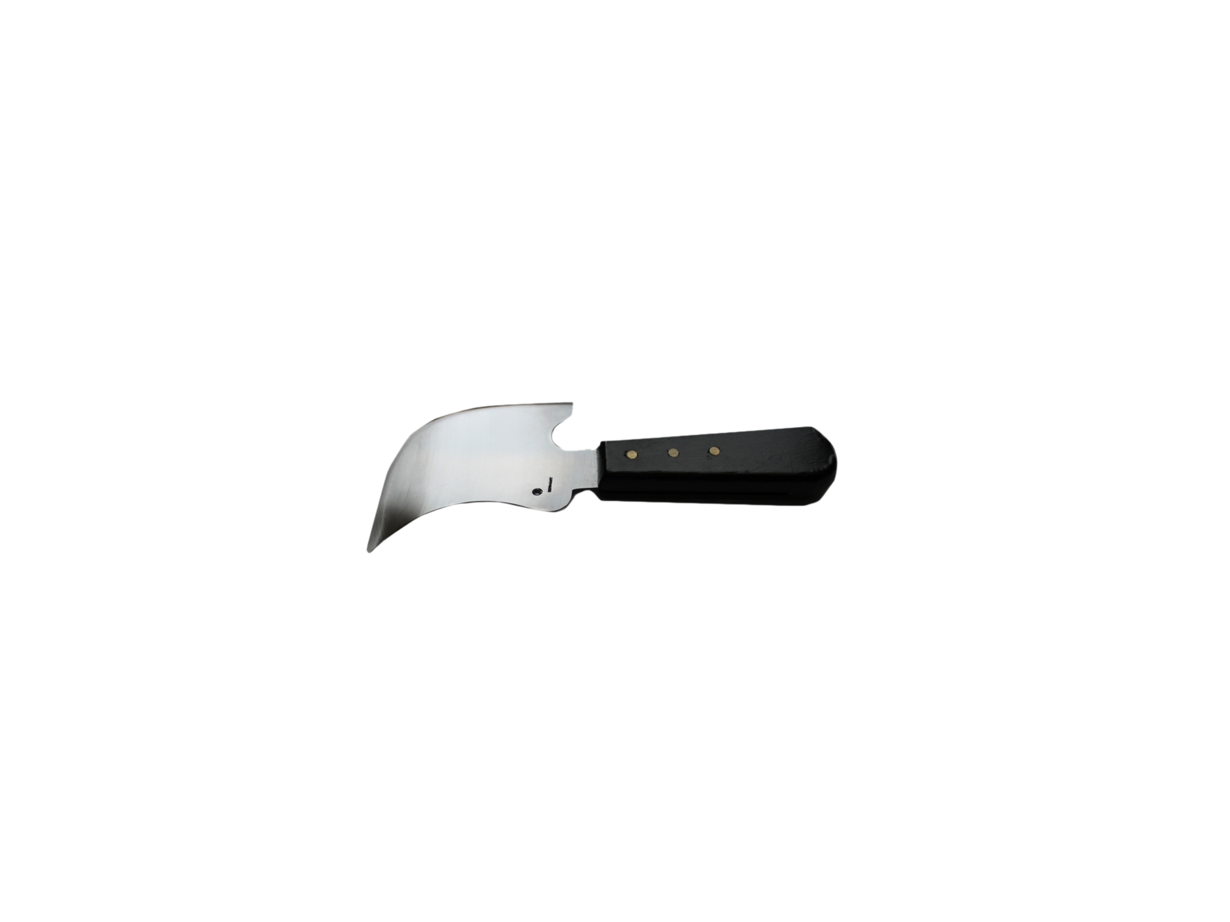 Quarter-Moon Knife one side sharpened