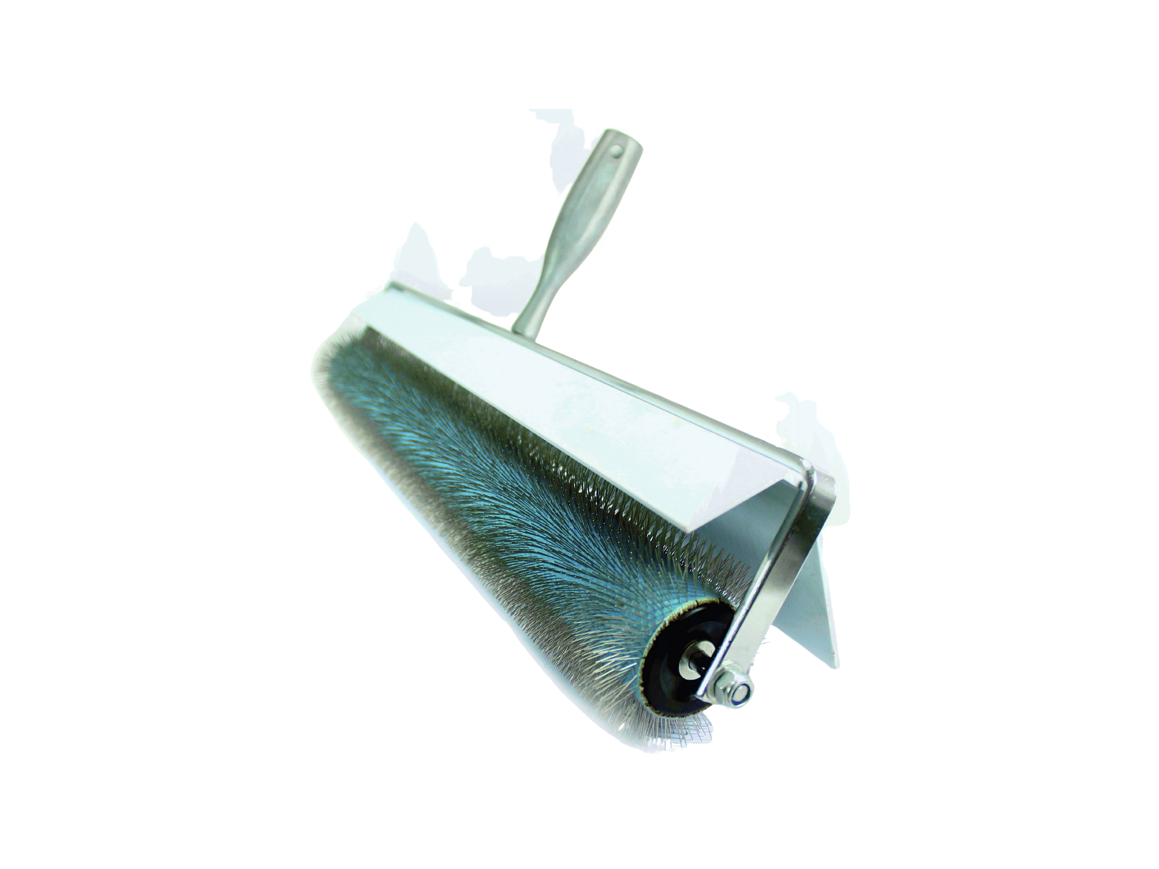 Metal spiked roller with splash-guard 25 cm