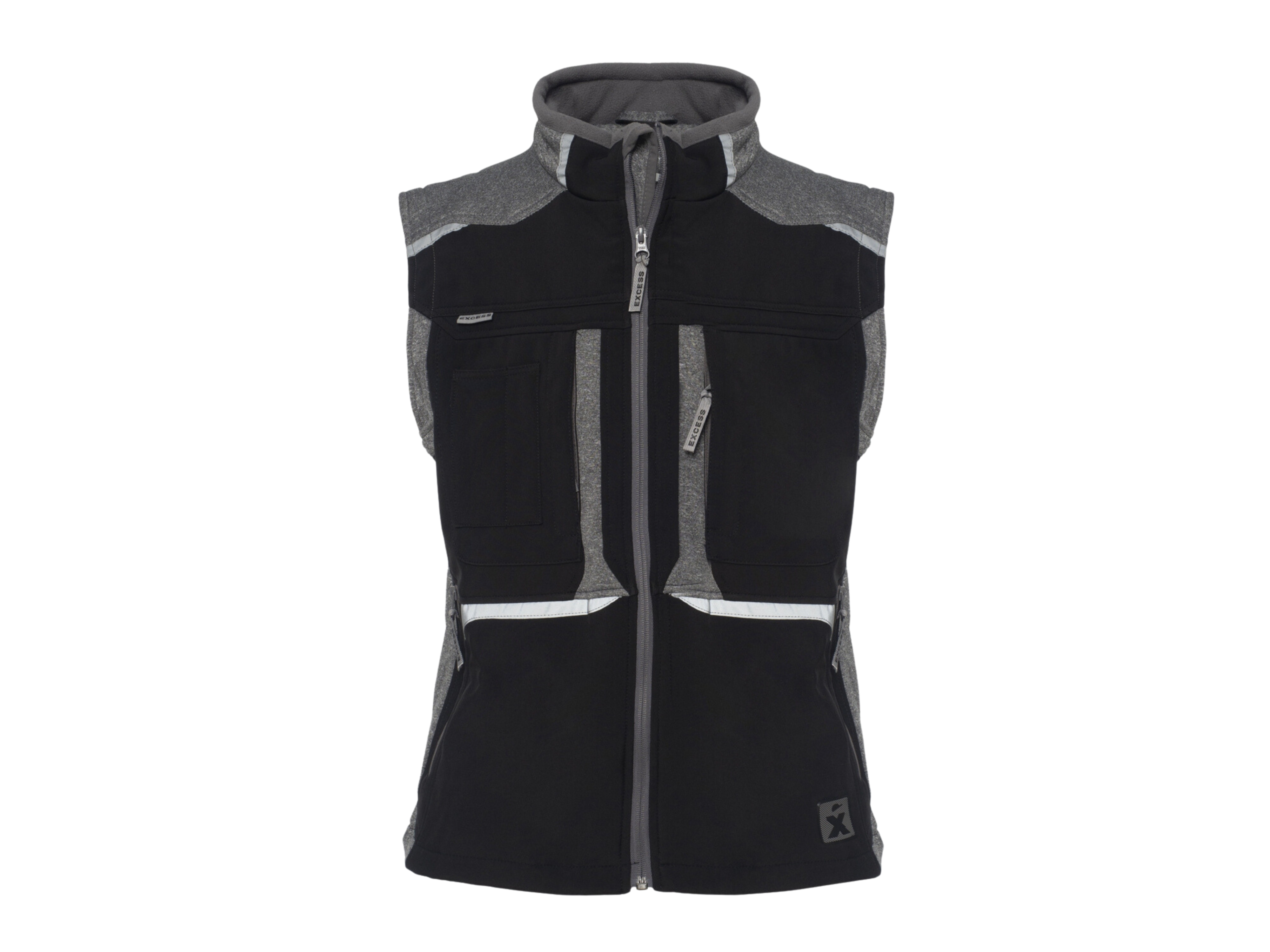 Softshellweste ACTIVE PRO schwarz grau,Größe 3XL